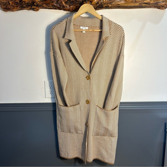 *Nine West Fall/ Winter Zig Zag Coatigan/ Cardigan with Front Pockets* - Picture 11 of 14